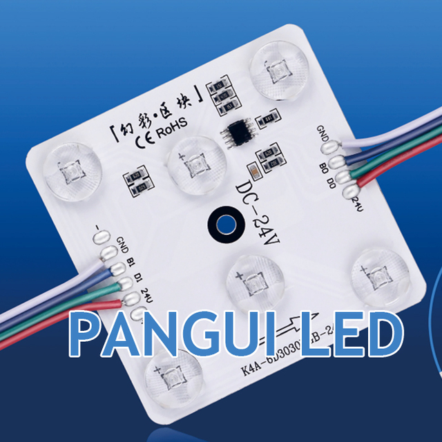 Factory RGBW LED Module for High Brightness Full Color Signage Light Box With Square LED Modules Square Rgb Module