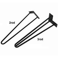 Pieds de table basse ronds en acier carbone forgé de style européen moderne, 4 à 40 pouces, pour chaises