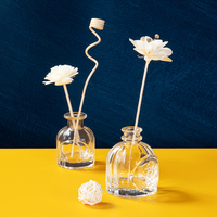 Vente en gros Flacon vide de 40ml 50ml avec bouchon en verre pour diffuseur d'arôme de parfum de luxe