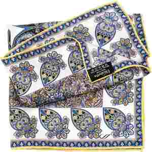 Bandana carré multifonctionnel en soie personnalisé, style européen et américain, tendance, 25x50cm - Product Image 3