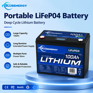 Batterie LiFePO4 12,8 V 100 Ah, batterie lithium à cycle profond, 1280 Wh, pack de batteries rechargeables pour camping-car, solaire, marine, OEM - Product Image 1