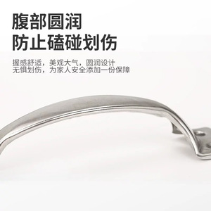 Stainless Steel Furniture Handle Bar Shape Minimalist Design Durable Cabinet Door <b>Drawer</b> Wardrobe Hardware 4 5 <b>6</b> Inch - Product Image 4