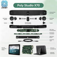 Poly Studio X70 4K Video Conference Bar Digital Zoom DirectorAI Speaker dan Group Framing NoiseBloc