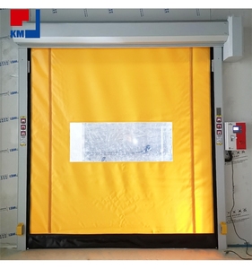 Portes rapides à enroulement en PVC les mieux notées avec capteur infrarouge, portes rapides à récupération rapide pour usine alimentaire, portes rapides à fermeture éclair - Product Image 3