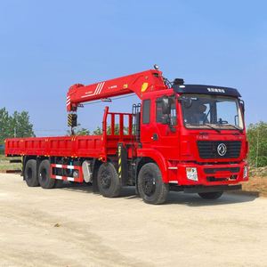 Camion de transport Dongfeng 8X4 avec grue montée, grue hydraulique à flèche télescopique de 14 tonnes et 16 tonnes - Product Image 2
