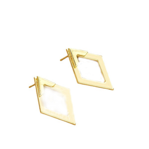 Pendientes de Aro con Forma de Diamante, Diseño Creativo y Simple, para Mujer, Joyería Femenina - Product Image 6