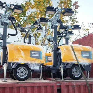 Atlas Copco V5 + LED tháp ánh sáng di động cho vườn & cảnh quan màu trắng phát ra - Product Image 5