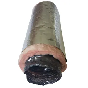 Aluminium Duct Pipe Flexible R6 R8 Hvac System Air Conditioning Aluminum Foil Flexible Duct Fiberglass Insulated Flexible Duct Insulated Pipe