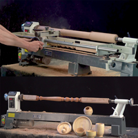 Tour à bois miniature Youlike 12 pouces MC1218VD, moteur 750W, 110-240V, vitesse du brocheur 500-3150 tr/min, longueur de travail maximale 457 mm