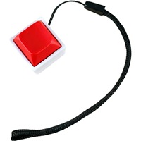 Porte-clés anti-stress ABS à bouton unique avec cordon
