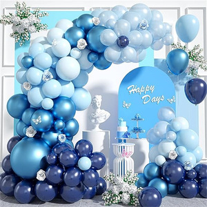 103Pcs Màu Xanh Latex Bóng Đặt Chàng Trai Sinh Nhật Bé Tắm Wedding Party Trang Trí Bóng Vòng Hoa Arch Kit Cho Halloween - Product Image 1