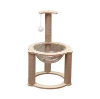 Arbre à chat intégré avec lit pour chat, perchoir pour chat en forme de capsule spatiale spécialement conçu pour les grands chats, articles pour animaux de compagnie