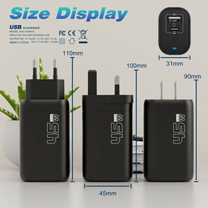 <span class=keywords><strong>Cargador</strong></span> USB C GaN de 45 W con Pantalla LED, PD3.0, Carga Rápida Tipo C de Alta Velocidad para <span class=keywords><strong>iPhone</strong></span> 15 14 13 12 11 Pro Max <span class=keywords><strong>XS</strong></span> - Product Image 2