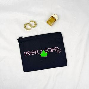 Wholesale Customized Canvas Zipper Fashion Portable Eco-Friendly <b>Foldable</b> Cosmetic <b>Bag</b> Cartoon Personalize Design <b>Beach</b> Pouch - Product Image 5