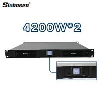Penguat Audio Digital 2-Kanal 4200W Profesional Berdaya Tinggi dengan Layar Tampilan Temperatur 1U