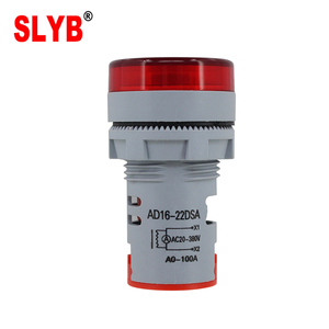 Luz Indicadora Digital LED Super Mini Tipo SLYBp AD16-22DSA de 22mm com Amperímetro AC Industrial 100A 220V - Product Image 4