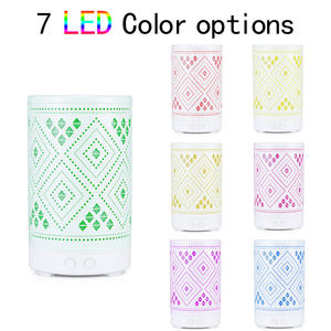 Difusor de Aroma Ultrasónico Negro de 100 ml con Luz LED y Humidificador para Uso en el Hogar y la Oficina - Product Image 4