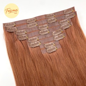 Extensiones <span class=keywords><strong>de</strong></span> Cabello Naturales Invisibles, 100% Cabello Humano Virgen, Se Pueden Usar por Más <span class=keywords><strong>de</strong></span> 1 Año, Color y Longitud Personalizables, Clip sin Costuras - Product Image 2