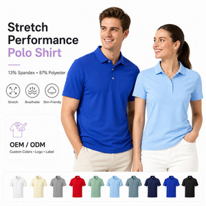 เสื้อโปโลแขนสั้นผู้ชาย ผ้าฝ้ายปิเก้ 100% สีพื้น ระบายอากาศได้ดี สวมใส่สบาย ติดกระดุม มีสีให้เลือกแบบ OEM และสีตามสั่ง - Product Image 1