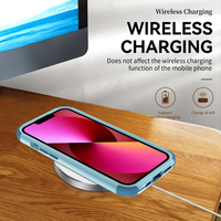 Coque de téléphone anti-chute pour iPhone 14 13 12 11 Pro Max avec fenêtre coulissante Couverture de téléphone portable pour iPhone 15 16 Pro Max