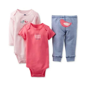 Vente en gros en ligne de combinaisons et pantalons mignons pour bébés filles, ensemble de 3 pièces - Product Image 1