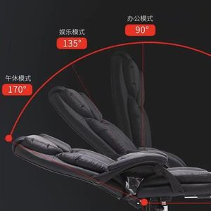 Executive <b>Chair</b> Computer <b>Chair</b> Reclining Gaming Sofa <b>Study</b> Office <b>Chair</b> 90 135 170 Degree Tilting Rotation High Quality Leather - Product Image 1