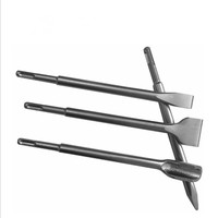 Ciseaux à sculpter en acier 40Cr de qualité industrielle SDS Plus - Types pointe/plate à mandrin/tige - Certifiés ISO