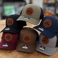 Gorra Trucker Personalizada al por Mayor, Estilo Vintage, con Bordado 3D, Malla Transpirable en la Parte Trasera, Ajustable, Protección Solar, Diseño de Bloques de Color en Contraste, para Hombre