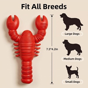 Custom Extra Large Red Lobster Rubber Chew <b>Toy</b> <b>for</b> Dogs Durable Novelty <b>Interactive</b> <b>Pet</b> <b>Toy</b> Indoor Use - Product Image 4