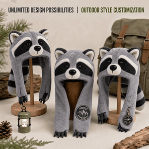 Gorro de Peluche de <span class=keywords><strong>Mapache</strong></span> Personalizado, Gorro Suave, Fabricante OEM ODM, Gorro de <span class=keywords><strong>Animal</strong></span> de Peluche Personalizado con Brazos Largos, Alta Calidad, Venta <span class=keywords><strong>al</strong></span> Por Mayor - Product Image 5