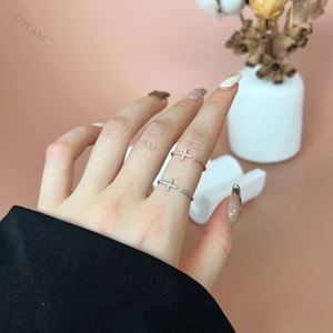 Dylam S925 Cross <b>Adjustable</b> <b>Ring</b> Classic <b>Sterling</b> <b>Silver</b> Dainty <b>Rings</b> Pave Sideways Quality Personalized Cross <b>Ring</b> - Product Image 2