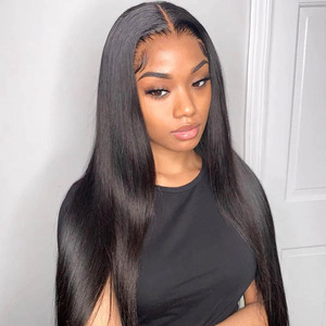 Wholesale Hair 4x4 5x5 Lace Closure vietnamese raw hair bone straight <b>wigs</b> Virgin Cuticle Aligned Human Hair Preplucked Closure - Product Image 4