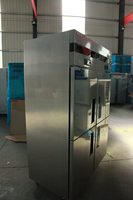Congélateur commercial six portes de qualité alimentaire pour restaurant
