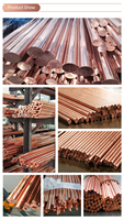 Barra Redonda de Cobre Hecha en China, de 3mm-50mm de Espesor, para la Industria de Decoración, Aplicaciones de Soldadura y Doblado