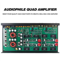 Amplificateur audio de voiture 4 canaux Classe AB Amplificateur de voiture 4*100W 4*200W pour système de haut-parleurs audio de voiture 12V Gamme complète