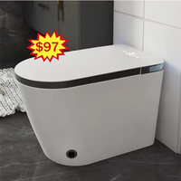Produit sanitaire de luxe pour hôtel, chasse d'eau automatique intelligente, cuvette de toilette électrique, toilette intelligente monobloc pour salle de bain