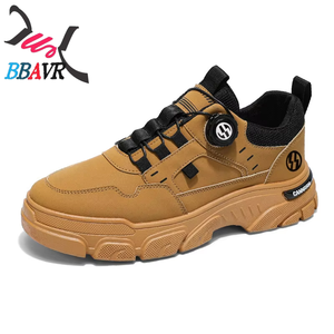 Chaussures de travail à lacets pour hommes, style décontracté et polyvalent, respirantes, à plateforme, pour l'automne 2025 - Product Image 5