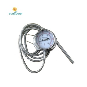 Medidor de temperatura de termómetro bimetálico de contacto eléctrico industrial con instrumento de temperatura de alarma - Product Image 6