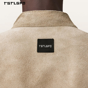 Premium Men's Outerwear Faux Shearling <b>Jacket</b> Beige <b>Fleece</b> <b>Lined</b> Regular Fit Zip-Up Wholesale <b>Jackets</b> - Product Image 4