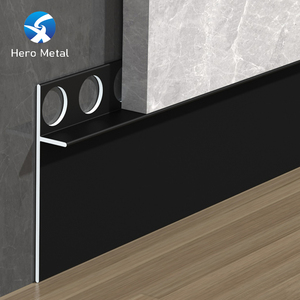 Battiscopa in Alluminio <span class=keywords><strong>Nero</strong></span> Lucido 18mm, Protezioni per Bordi Murali in Metallo per <span class=keywords><strong>Cucina</strong></span>, Vendita Calda 2026 - Product Image 2