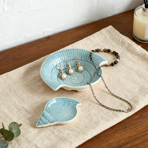 New Design Starfish Conch Shape Ceramic Jewelry Decorative Tray Shell Ceramic <b>Ring</b> Holder Trinket <b>Plate</b> for Jewelry Decoration - Product Image 6