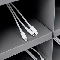 Casier de recharge pour téléphone portable 3 en 1 en métal, utilisé pour les écoles, le plus vendu sur le marché américain