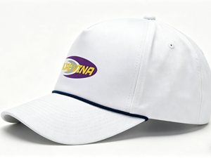 Custom Rope Golf Hat 5-panel Outdoor Hat with Custom Logo White Baseball <b>Cap</b> Unisex Rope Decoration Adjustable <b>Snap</b> Buckle - Product Image 4