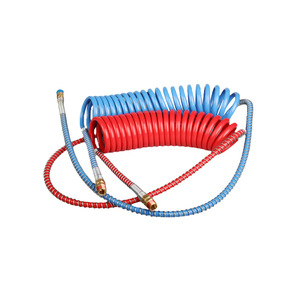 Tuyau de frein à ressort en nylon épaissi, rouge et bleu, double couche spirale, pour remplacement et réparation de camions et remorques - Product Image 3