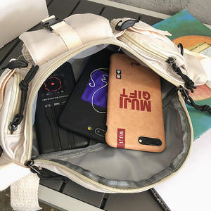 Riñonera deportiva versión coreana a la moda, bolso de pecho para hombre, bandolera para mujer con LOGOTIPO personalizado para moda callejera - Product Image 2