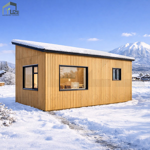 Casa <span class=keywords><strong>Vacanze</strong></span> Prefabbricata Contemporanea Personalizzata in Container Modificato con Tetto a Spiovente e Rivestimento in Legno - Product Image 6
