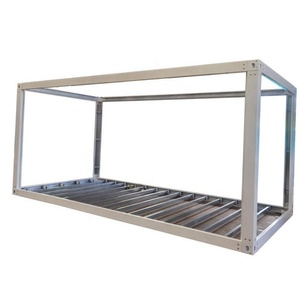 20ft 40ft di động đúc sẵn Cấu trúc thép di động phẳng gói đóng mở prefab vận chuyển kim loại container nhà khung - Product Image 2