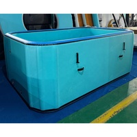 Piscine gonflable sur mesure en tissu Drop Stitch, piscine extérieure portable hors sol pour la cour