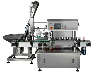 Npack China Manufacturing Full Automatic High Speed Twist Off Lid Vacuum Capping Machine For Glass Bottle Price