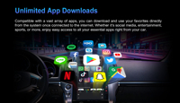 Lecteur DVD vidéo de voiture Android 9 pouces avec radio 4G, prise en charge 360 pour Toyota Land Cruiser 2016-2020